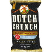 Dutch Crunch: Flavored Potato Chips Hot Buffalo Wings Now With Bleu Cheese Kettle Chips, 9 oz