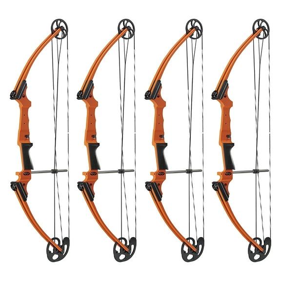 Genesis Original Archery Adjustable Right Handed Bow, Orange (4 Pack)