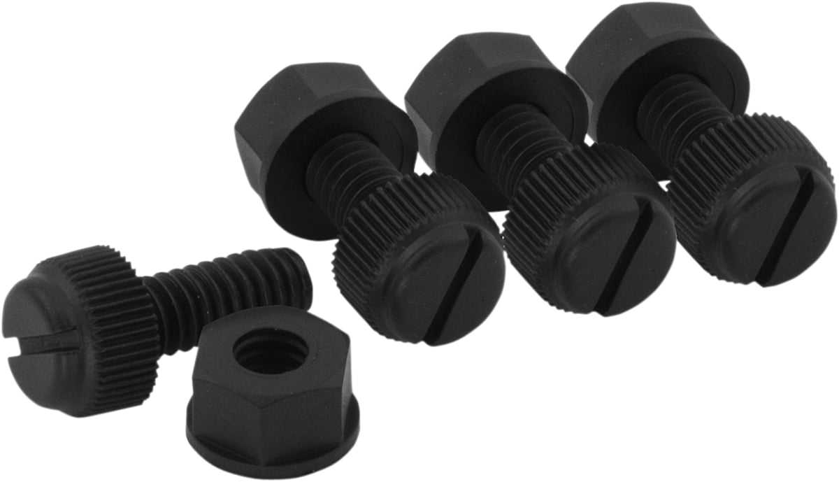BOLT Hardware Nylon License Plate Fastener Kit LPFNYLON