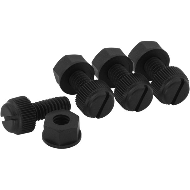 BOLT Hardware Nylon License Plate Fastener Kit LPFNYLON