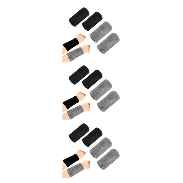 Ruiboury 4piece Durable Construction Sports Wristbands For Injury Prevention During 3Set