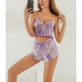 thumbnail image 2 of Richie House Sexy Romper Pajama Set Tie Dye Outfit Crop Top Camisole Sleep PJ RHW2924-G-M, 2 of 7