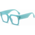 thumbnail image 1 of Fashion Oversized Blue Light Blocking Glasses for Women Men Trendy Big Square Frame Computer Eyeglasses, 1 of 7