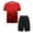 Red, variant on Children's Boys' Sportswear Football Team Uniform Sports Suits Basketball Jersey Set Summer Tracksuits Red 4