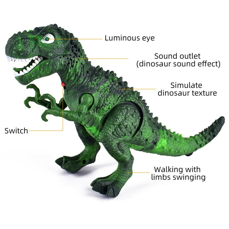 Remote Control Dinosaur Toys for Kids, Electronic Walking Dinosaur Robot with Light Up & Realistic Roaring Sound, Boy Toys for Ages 3-7 Years Old Christmas Gifts - Walmart.com