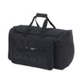 thumbnail image 3 of Bolsa de viaje de lona, ​​bolso de mano de tela Oxford, portátil, con correa ajustable desmontable. Letras negras, 3 of 9