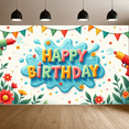 thumbnail image 6 of Yatrandify Colorful Floral Happy Birthday Banner Water Gun Splash for Birthday Celebration Summer Party Outdoor Decoration, 6 of 8