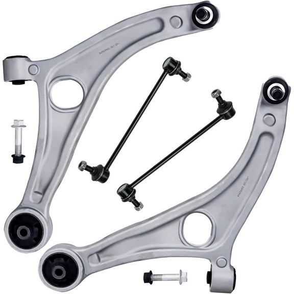 Detroit Axle - Front End Control Arms Kit for Hyundai 2012-2015 Sonata Kia Optima 2015-2017 Azera 2 Lower Control Arms with Ball Joints Assembly 2 Sway Bar Links Replacement