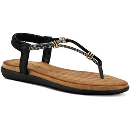 

Patrizia Women s Exquisitic Thong Sandal Black EU 39 / US 8.5