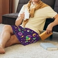 thumbnail image 3 of Haiem Mardi Gras and Donuts Men's Pajama Short with Soft Woven Cotton Elastic Waistband Sleep Short-X-Large, 3 of 9