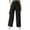 *1-Black, variant on Women's Y2K Drawstring Cargo Parachute Pants,Ladies Wide Leg Streetwear Trousers,Womens Hip Hop Pants with Adjustable Pockets,Black,Size L