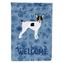 Carolines Treasures CK6104GF Toy Fox Terrier Welcome Flag Garden Size Small multicolor