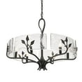 thumbnail image 3 of Calla 6-Light Chandelier in Natural Black with Hammered Water Glass, 3 of 4