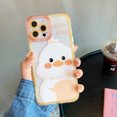 thumbnail image 5 of Funda transparente transparente para iPhone con lindo animal de pato de dibujos animados (amarillo, iPhone 13promax) JAMW Sencillez, 5 of 5