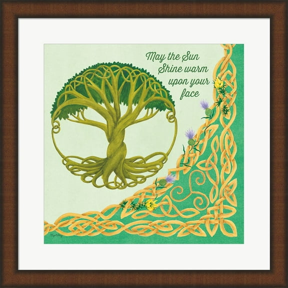 Celtic Charm IV by Elyse DeNeige, Framed Wall Art, 19.75W x 19.75H