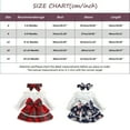 thumbnail image 3 of Gaexia Girl Outfits With Bow Spring And Autumn Children's Fashion Dress Princess Long Sleeve Plaid Bow Clearance Clothes, 6-9 Months, 3 of 4