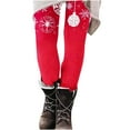 thumbnail image 4 of YOIAVAIOY Novelty Holiday Leggings Womens Christmas Print Tights High Waist Stretch Casual Yoga Pants Xmas Party Bottoms Multicolor M, 4 of 5