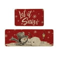 thumbnail image 2 of Christmas Kitchen Rugs Set Of 2 Cushioned Antis Fatigue Kitchen Floor Mat Non Slip Farmhouses Kitchen Mats For Floor Kitchen Rug Set For Christmas Holiday Xmas Decorations, 2 of 3