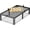 12 Inch, variant on 14 Inch Twin Heavy Duty 3500 lbs Bed Frame with Round-Corner Legs & Anti-Squeak Design – Quick Assembly Metal Platform, No Box Spring Needed