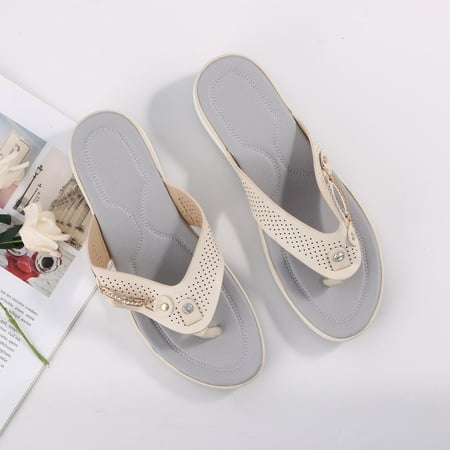 

Women s Metal Buckle Beach Women s Summer Slope Heel Casual Women s Sandals Note Please Buy One Or Two Sizes Larger