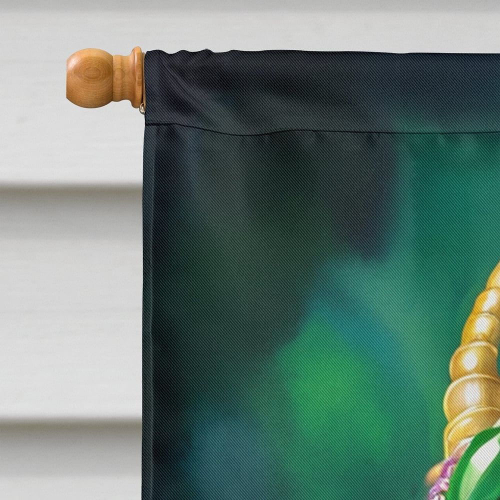 Caroline's Treasures DAC5220CHF Dragon King of Mardi Gras House Flag Large Porch Sleeve Pole Decorative Outside Yard Banner Artwork Wall Hanging, Polyester, House Size, Multicolor