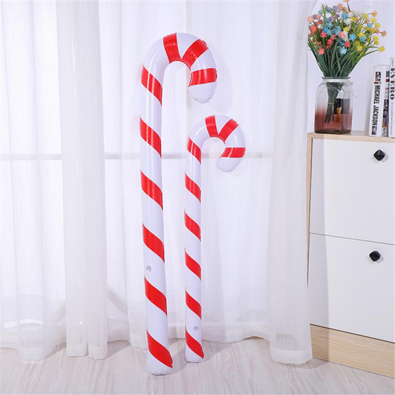 120/90CM Inflatable Christmas Candy Canes Inflatable Candy Sticks For