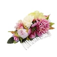 thumbnail image 4 of XASZHN Flower Hair Side Combs Slide Clips Floral Bows Hairpins Set Purple_003 One Size, 4 of 5