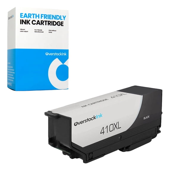OverstockInk 410XL Black Ink Cartridge Compatible for Epson 410 410XL for Expression XP-530 (1 Black)