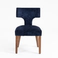 thumbnail image 6 of Mid Century Modern Dining Chairs Set of 2, Farmhouse Chenille Fabric Upholstered Accent Side Chair,Kitchen Chairs with Hardwood Frame, 6 of 11