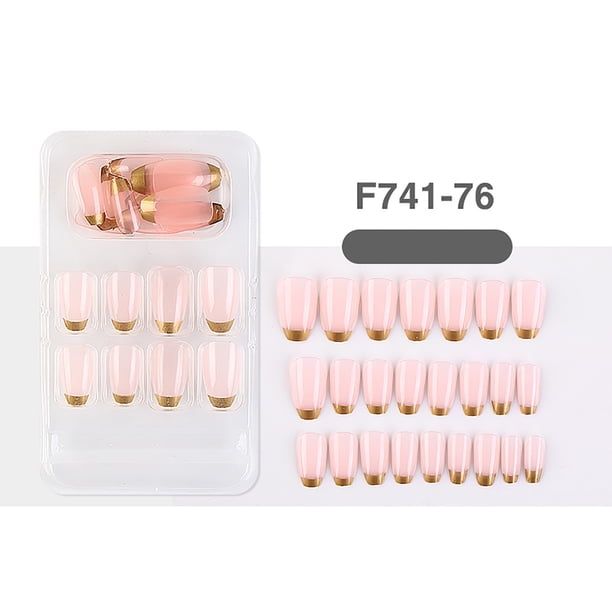 Fiudx Pegatinas de Uñas Postizas, Uñas para Usar, Uñas Terminadas, Uñas Removibles, Uñas Europeas