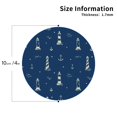 thumbnail image 3 of Honeii Lighthouses and Anchors Print Leather Coaster Set of 6, Ideal for Safeguarding Your Furniture from Drinks Spills and Effortless Cleanup,Round Shape, 3 of 7