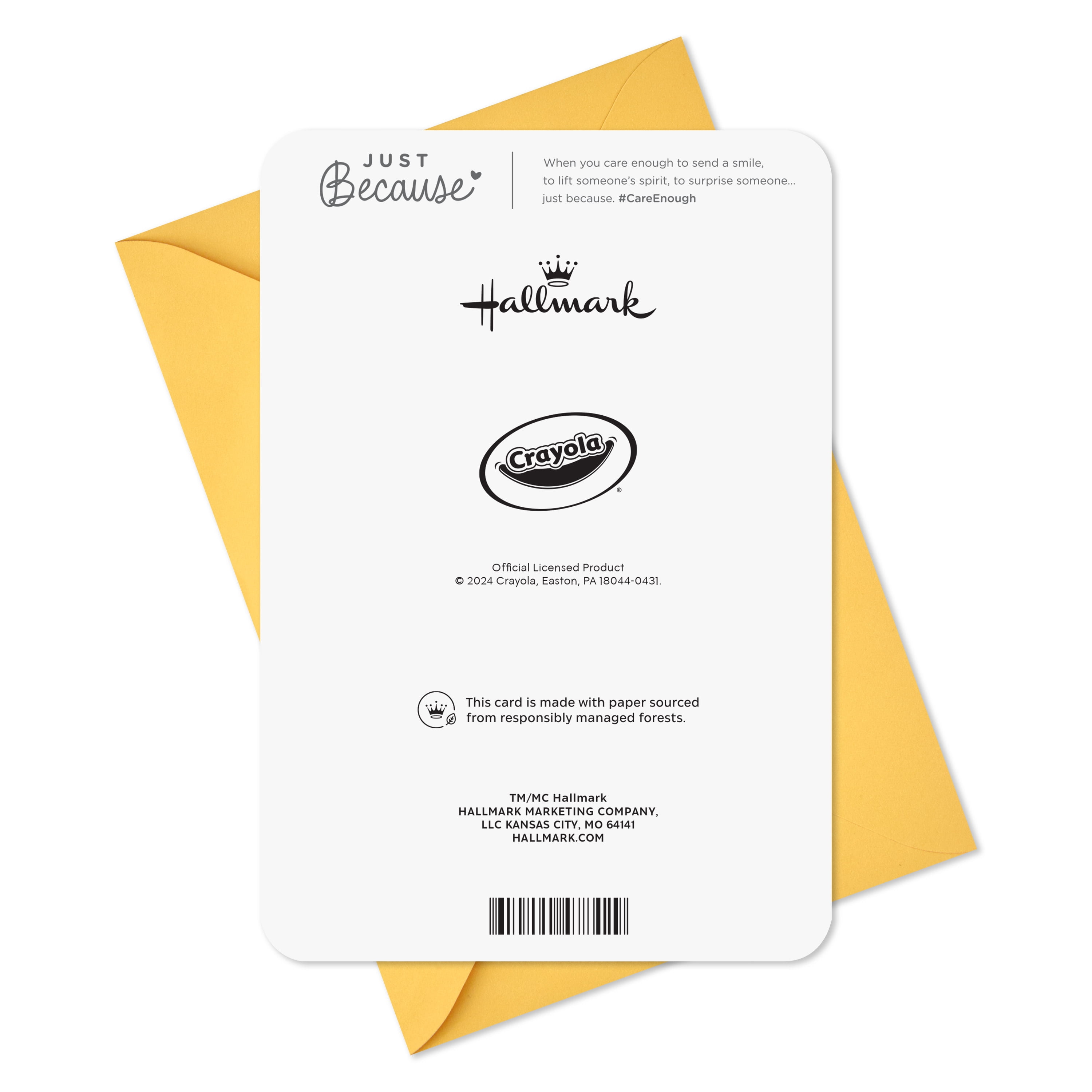 Hallmark Just Because Crayola Blank Coloring Card (You're Awesome)