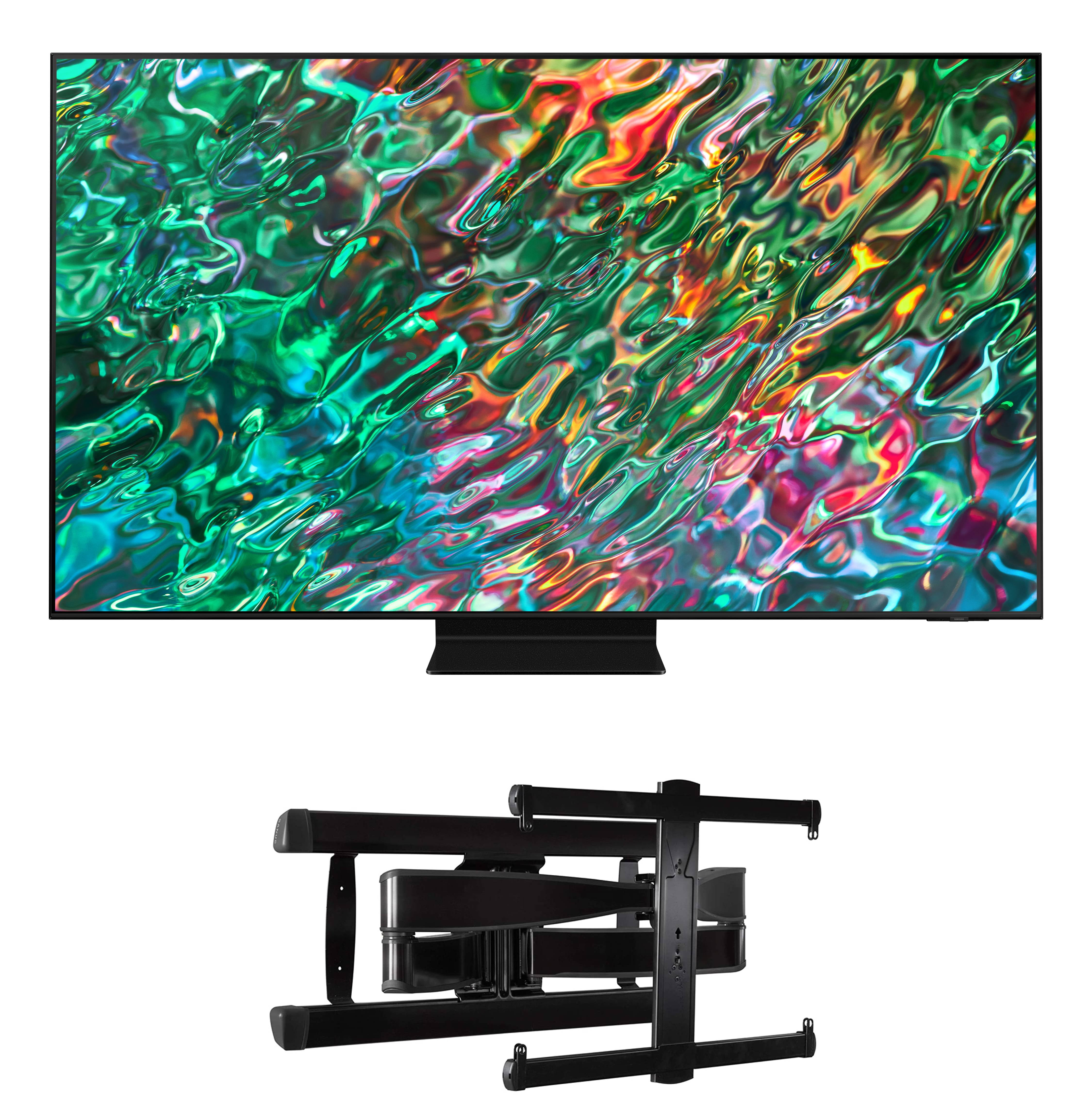 Clip sommerfugl Vend tilbage spejl Samsung QN50QN90BAFXZA 50-inch Neo QLED 4K Smart TV with a Sanus Systems  VLF728-B2 Full Motion Wall Mount (2022) - Walmart.com