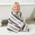 thumbnail image 5 of Unique Bargains Ultra Plush Soft Highly Absorbent Coral Fleece Bath Towel Grey 71" x 35", 5 of 8