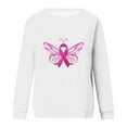thumbnail image 4 of Luxalzxs Womens Breast Cancer Sweatshirt Long Sleeve Cancer Awareness Shirt Pink Ribbon Crew Neck Sweatshirt Cancer Fight Pullover Tops, 4 of 4