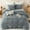 Light Blue Gray, variant on BLEUM CADE Faux Fur Comforter Set Queen Size Off-White,3 Piece Fluffy Fuzzy Soft Bedding Set,Shaggy Comforter with 2 Pillowcases