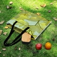 thumbnail image 6 of Pastel Yellow Flower Field Glowing Softly Outdoor Picnic Blanket, Foldable Waterproof Beach Mat, Portable Beach Blanket for Beach Camping, Hiking, Family Concerts, 6 of 8