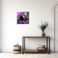 thumbnail image 4 of ZHONGYUTONG Zen Canvas Wall Art Purple Orchid Flower Pictures Zen Stones Artwork Spa Meditation Painting for Bathroom Yoga Decor Framed (12.00" x 12.00"), 4 of 5