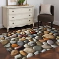 thumbnail image 4 of Rectangle Area Rugs 3 x 5 Ft, Colorful Stones Non-Slip Residential Carpet, Farmhouse Stones Modern Art Indoor Crawling Mats Runner Rugs for Living Room/Dining Room/Bedroom, 4 of 9