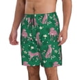 thumbnail image 2 of Naloa Tropical Leopard Men's Beach Shorts, Surfing shorts, Swim trunks, Quick Dry Swim Trunks for Surfing Beach Fun - 3X-Large, 2 of 9