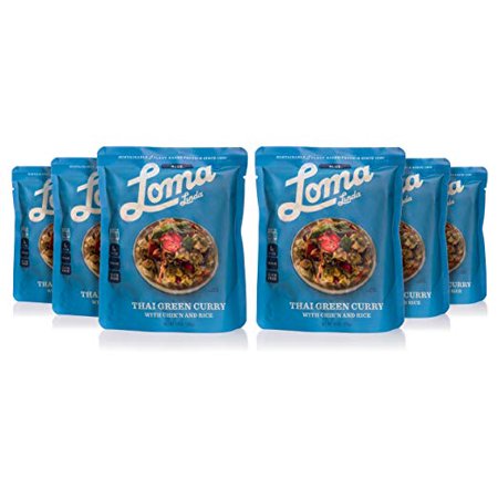loma linda vegan gmo curry gluten thai meal solution oz heat eat non complete pack green blue