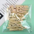 thumbnail image 3 of 50 minipinzas de madera para ropa, pequeños clips de madera para manualidades de 1 pulgada con cordel de yute para pared de fotos y manualidades., 3 of 5