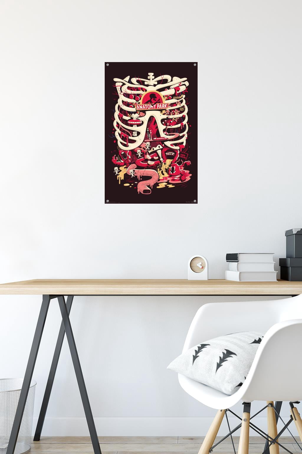 Rick And Morty - Anatomy Park Wall Poster with Push Pins, 14.725" x 22.375"