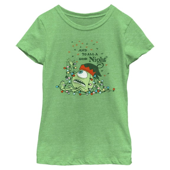 Girls Monsters Inc And To All Good Night Wazowski T Shirt