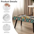 thumbnail image 6 of Whosucclay Sunflower Aztec Tribe Geometric Cow Print Dining Bench Cover Stretch Bench Protectors Removable Bench Cushion Cover Wear Resistant Bench Seat Cushion Slipcovers Dining Chair Slipcovers, 6 of 7