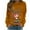 Orange, variant on Tetras Womens Tops Clearance,Women Fashion Casual Print Round Neck Loose Long Sleeve T-Shirt,Sweatshirts Blouse