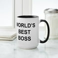 thumbnail image 4 of CafePress - World's Best Boss Large Mug - 15 oz Ceramic Large White Novelty Mug, 4 of 4