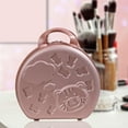 thumbnail image 4 of Estuche rígido para cosméticos de 14 pulgadas, pequeño soporte para brochas de maquillaje de viaje. Oro rosa, 4 of 7
