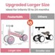 thumbnail image 3 of Iluminación colorida Balance Bike Fealarfaith Baby de 1 año, 3 of 8