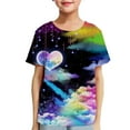 thumbnail image 3 of Cethrio Boys Shirts- Fashion Casual Crew Neck Short Sleeve Summer T shirts Tops Multicolor Size 4 Years, 3 of 5